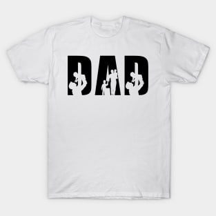 Dad Sign, Dad And Babies , Fathers Day Gift T-Shirt